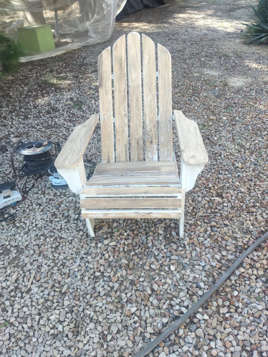 Silla Adirondack construida desde cero